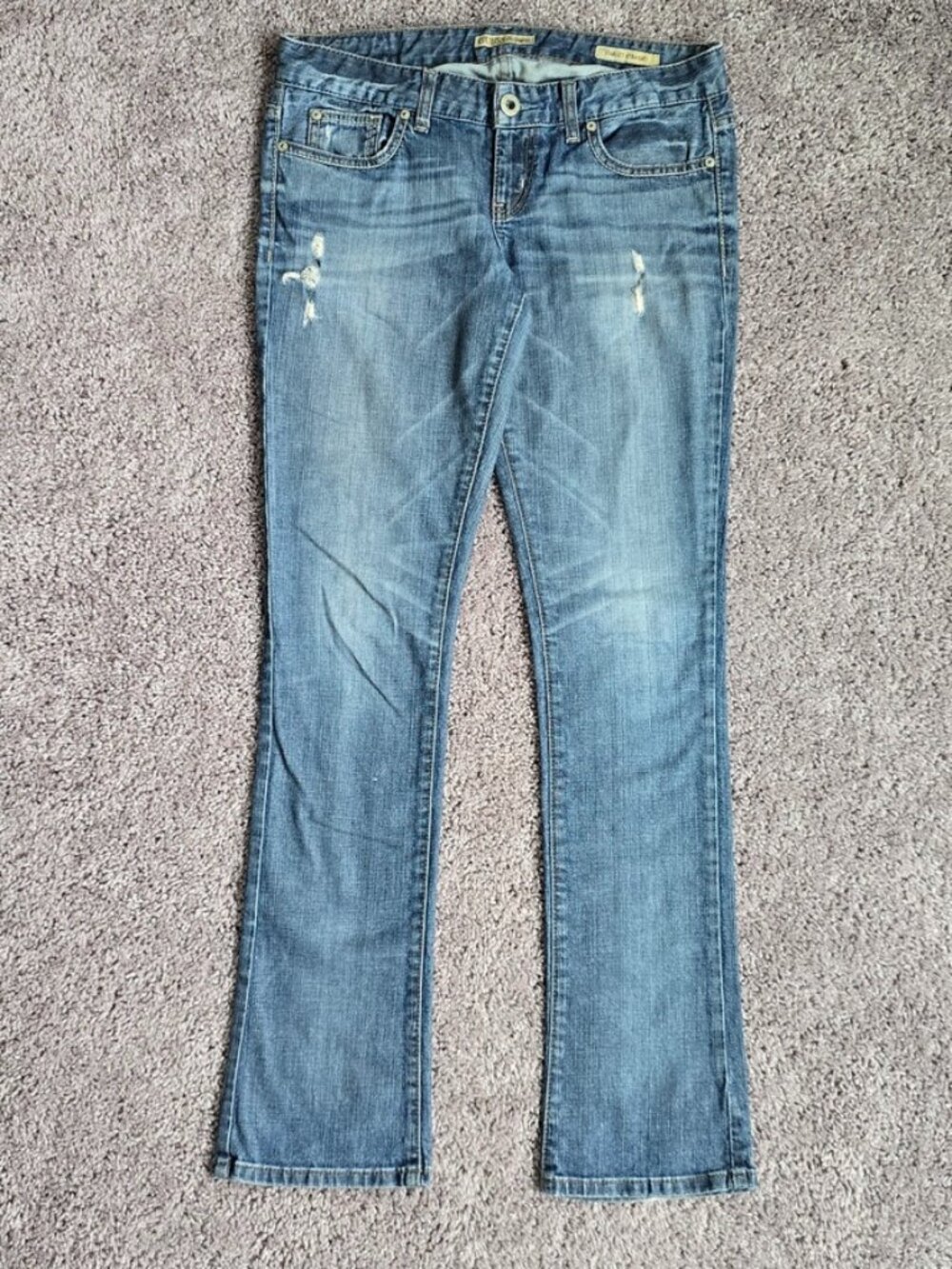 Guess Scarlet Straight Womens Jeans Vintage Y2K Low Rise Long Lean Silhouette 28